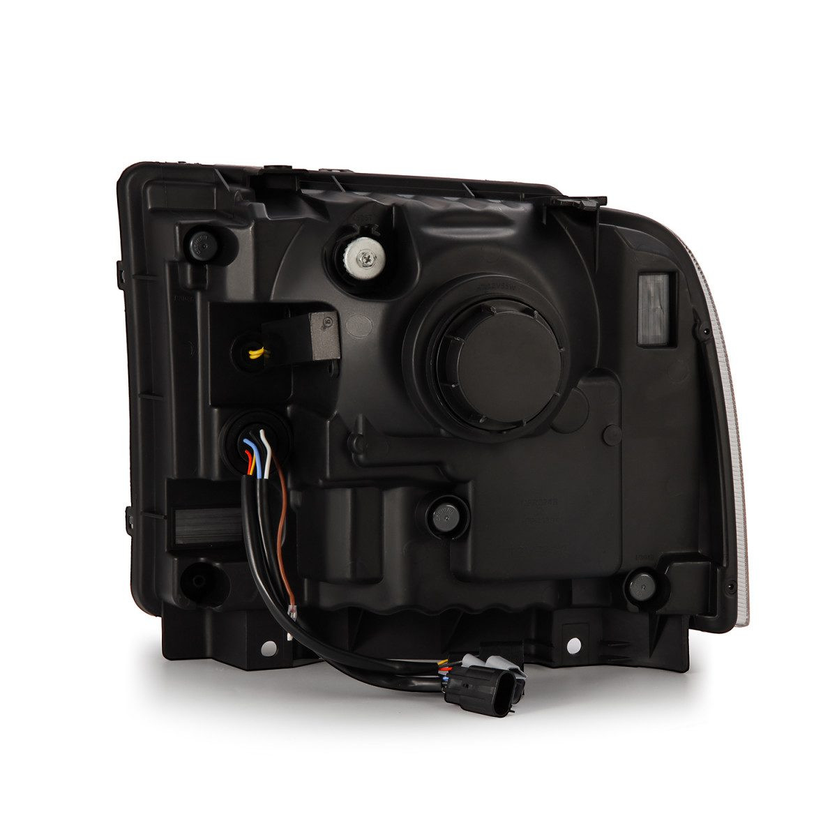 Купить Передние фары Ford F250 2005-2007 PRO серия цвет Alpha-Black AlphaRex AHL-FD05-P-S-FLB