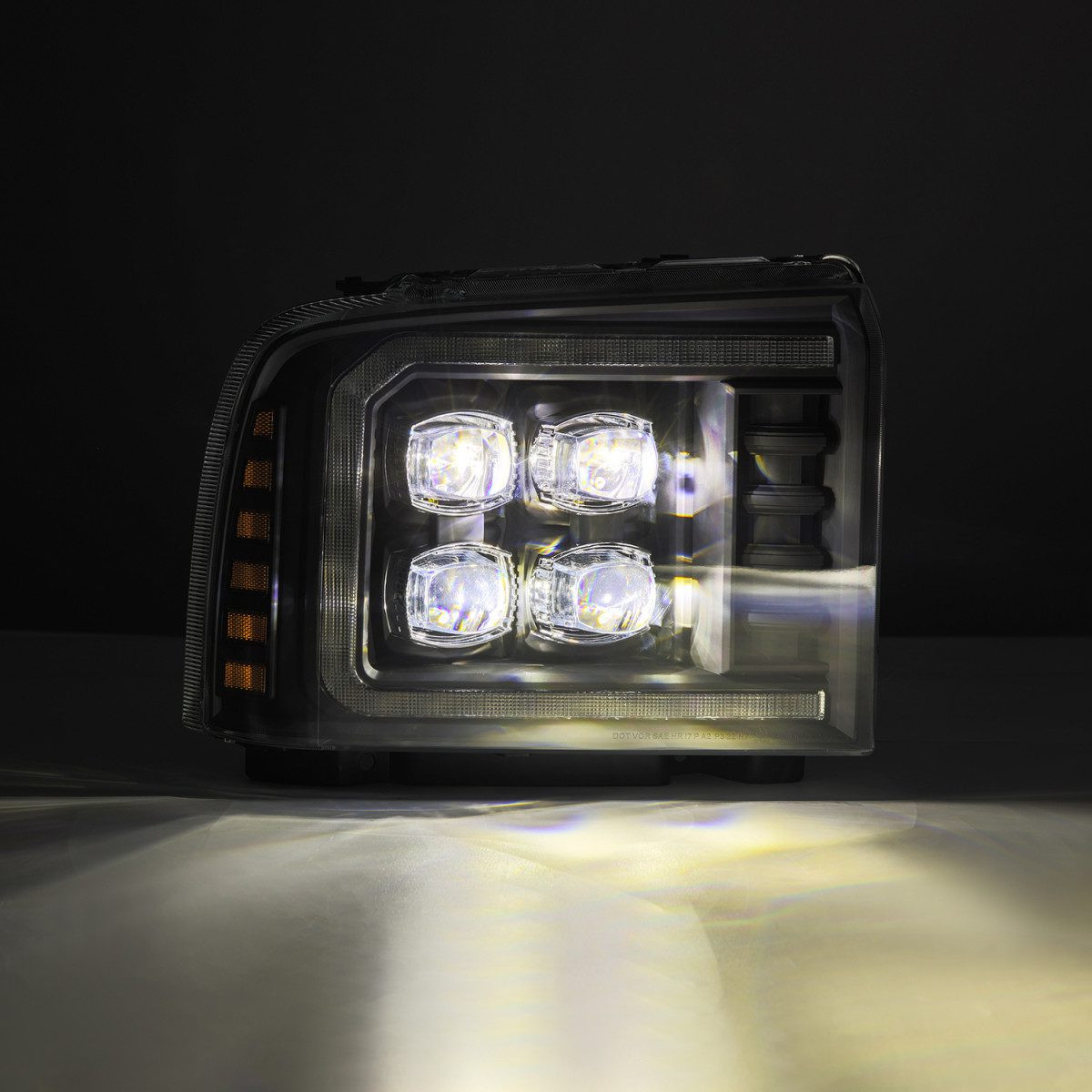 Buy Ford Ford F250 2005-2007 LED NOVA Black Alparex AHL-FD05-N-B