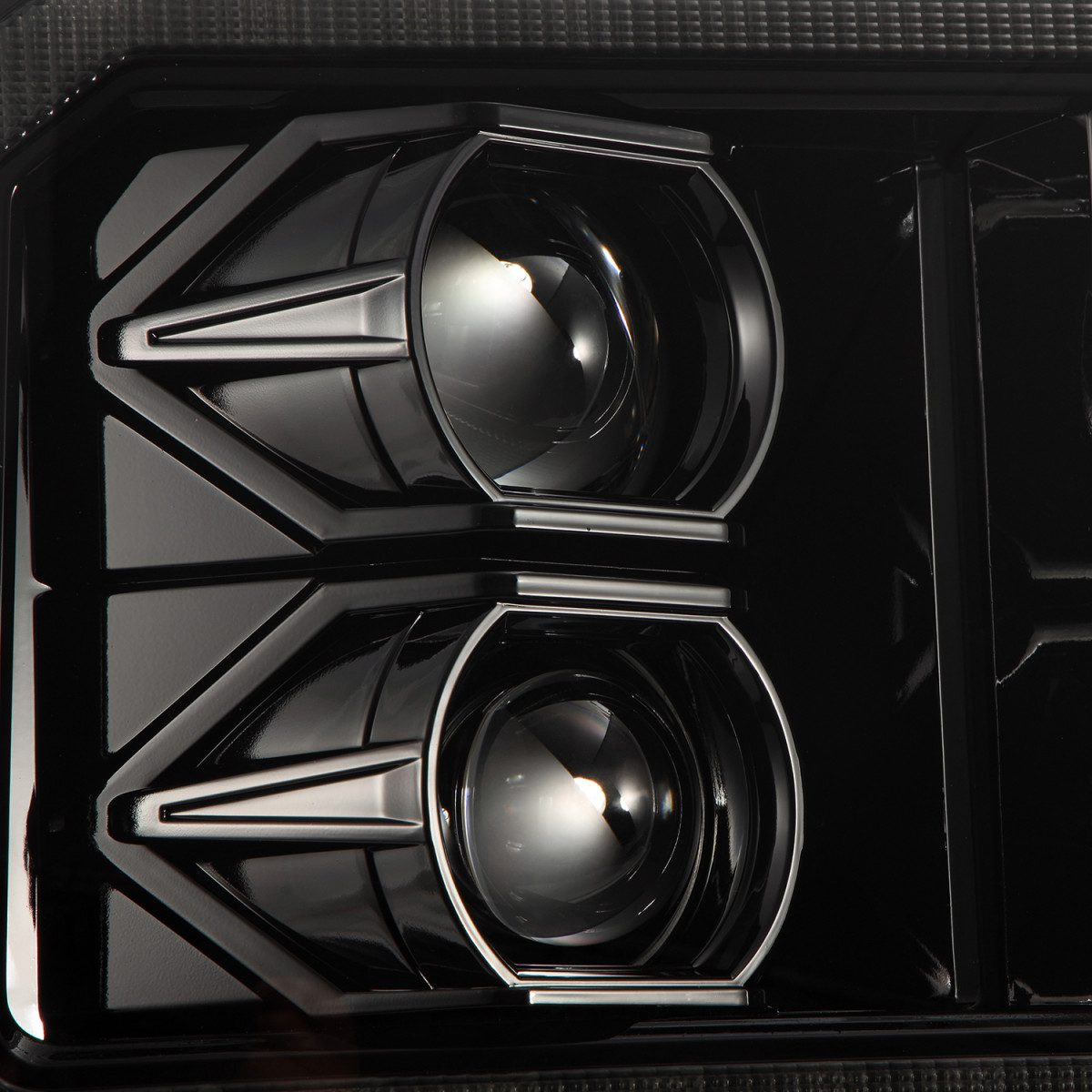 Buy FRON FROD F250 2005-2007 LED LUXX Series Color ALPHA-BLACK ALPHAREX AHL-FD05-PL-SA-FLB