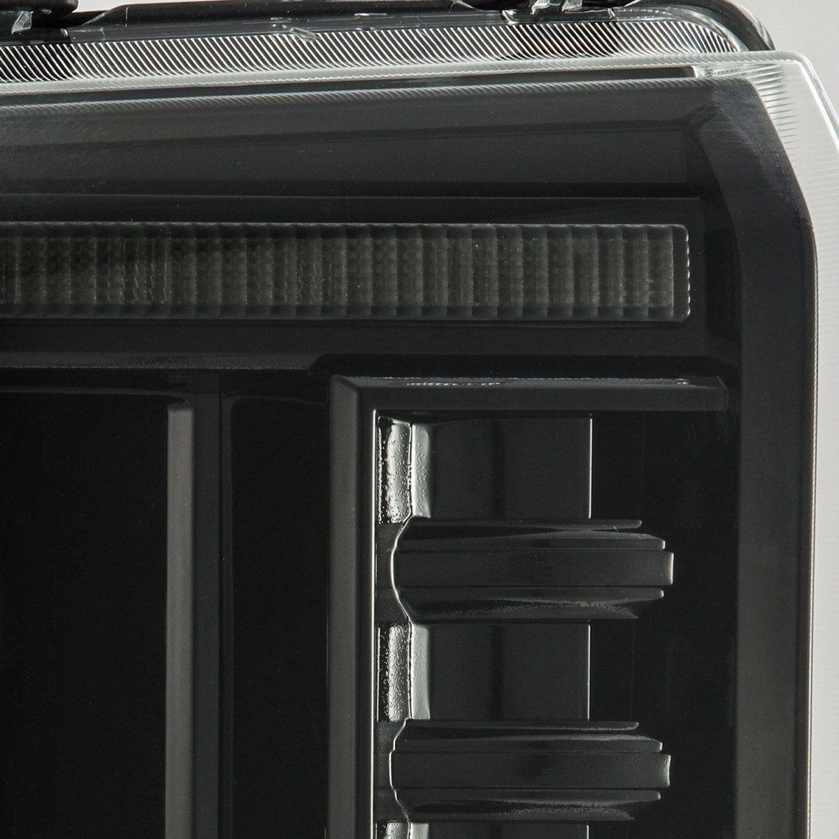 Buy FRON FROD F250 2005-2007 LED LUXX Series Color ALPHA-BLACK ALPHAREX AHL-FD05-PL-SA-FLB