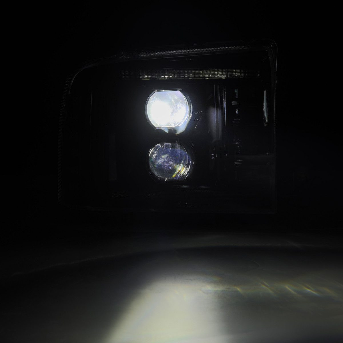 Buy Ford Ford F250 2005-2007 LED LUXX Series Black Alparex AHL-FD05-PL-SA-B