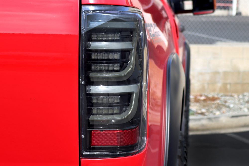 Buy Rear headlights Toyota Tundra 2007-2013 LED LUXX Series Black Alpharex RTL-TUN07-SA-YW-BBS