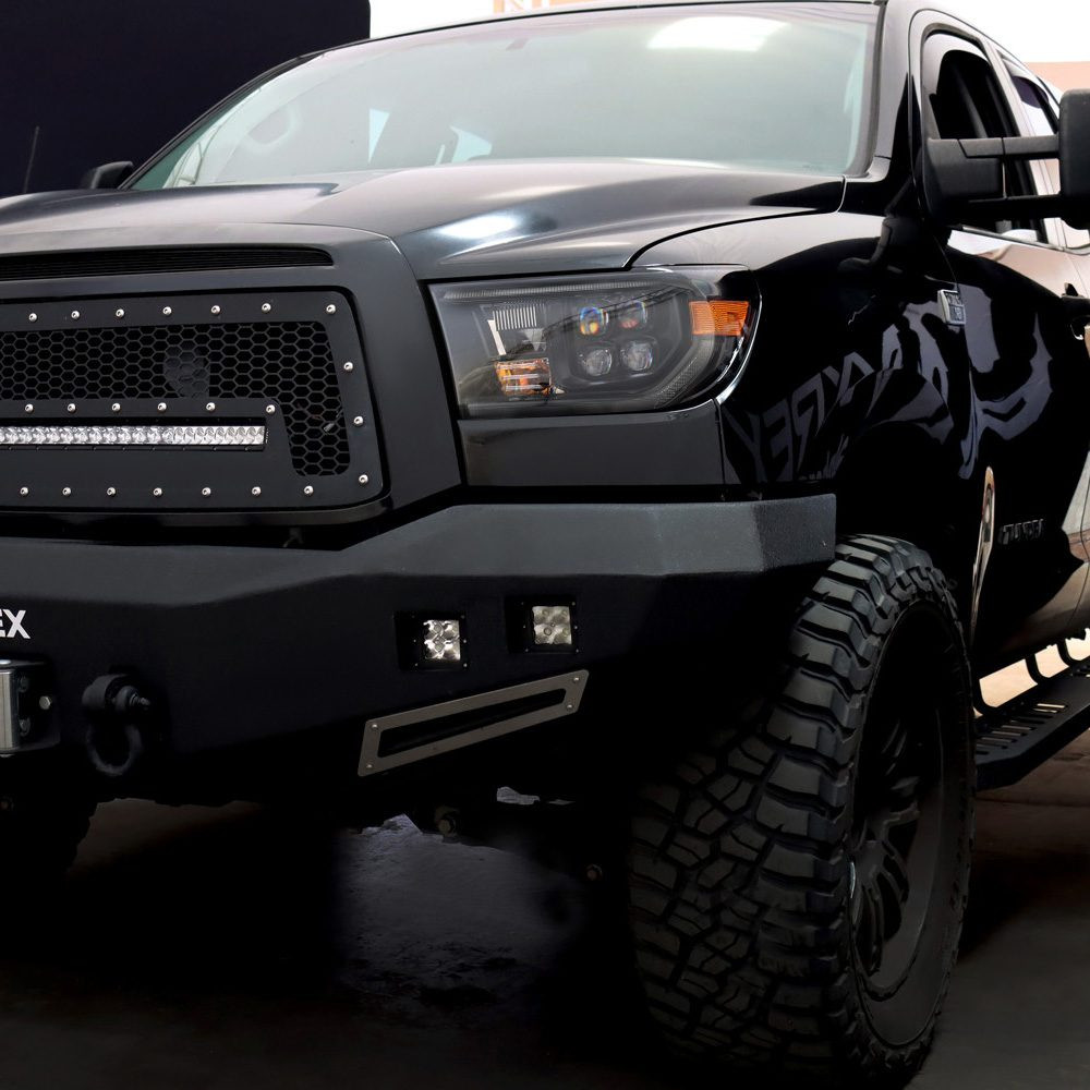 Купить Передние фары Toyota Tundra 2007-2013 LED NOVA серия цвет Alpha-Black AlphaRex AHL-TUN07-G2-N-LB