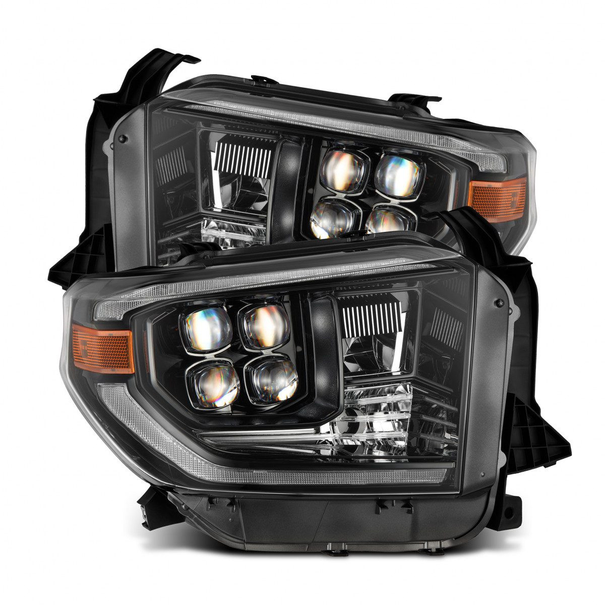 Купити Передні фари Toyota Tundra 2014-2021 LED NOVA серія колір Alpha-Black AlphaRex AHL-TUN14-G2-N-FLB