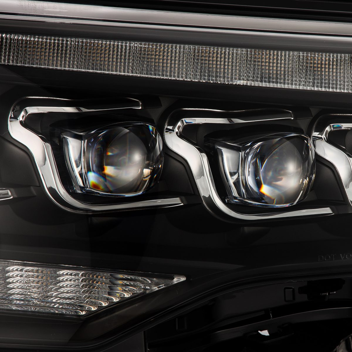 Buy Front headlights Toyota 4Runner 2014-2022 G2 Style Nova Series Black Alpharex Ahl-T414-G2-N-B