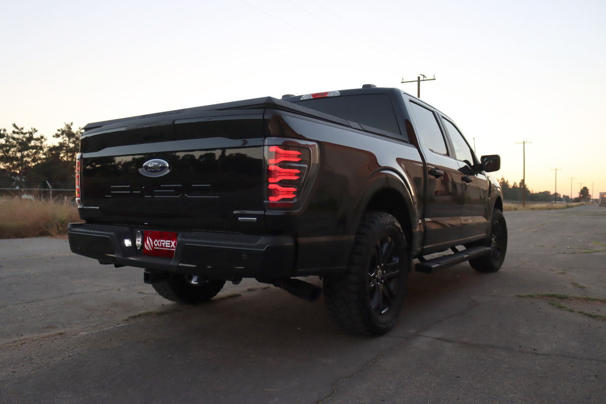 Buy Rear Ford F150 2021+ LED LUXX LUXX Series Black-red Alpharex RTL-FIF21-SA-RR-LBS
