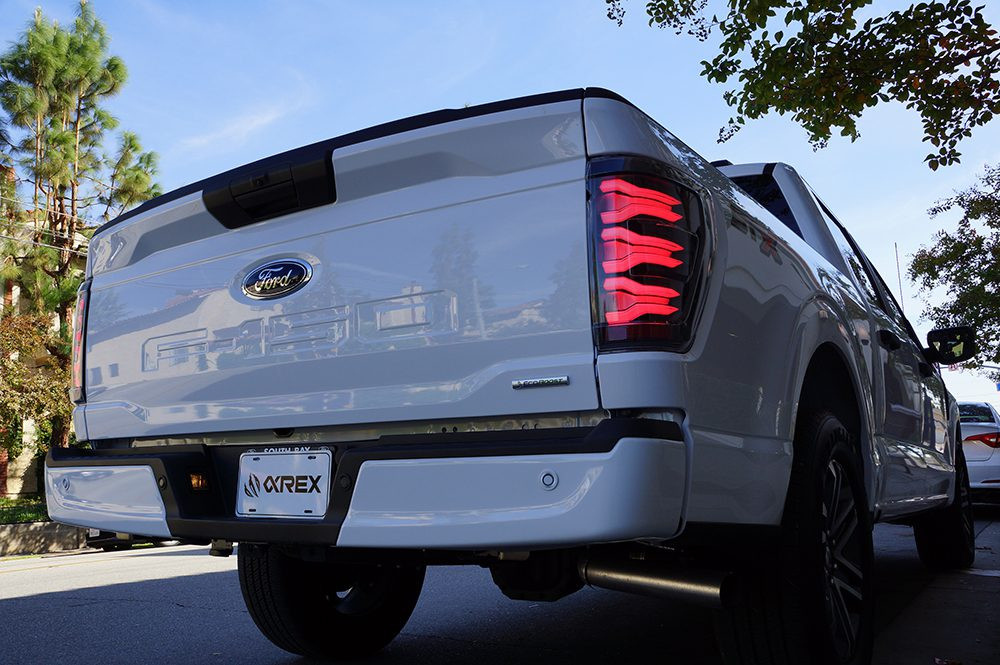 Buy Rear Ford F150 2021+ LED LUXX LUXX Series Black-red Alpharex RTL-FIF21-SA-RR-LBS