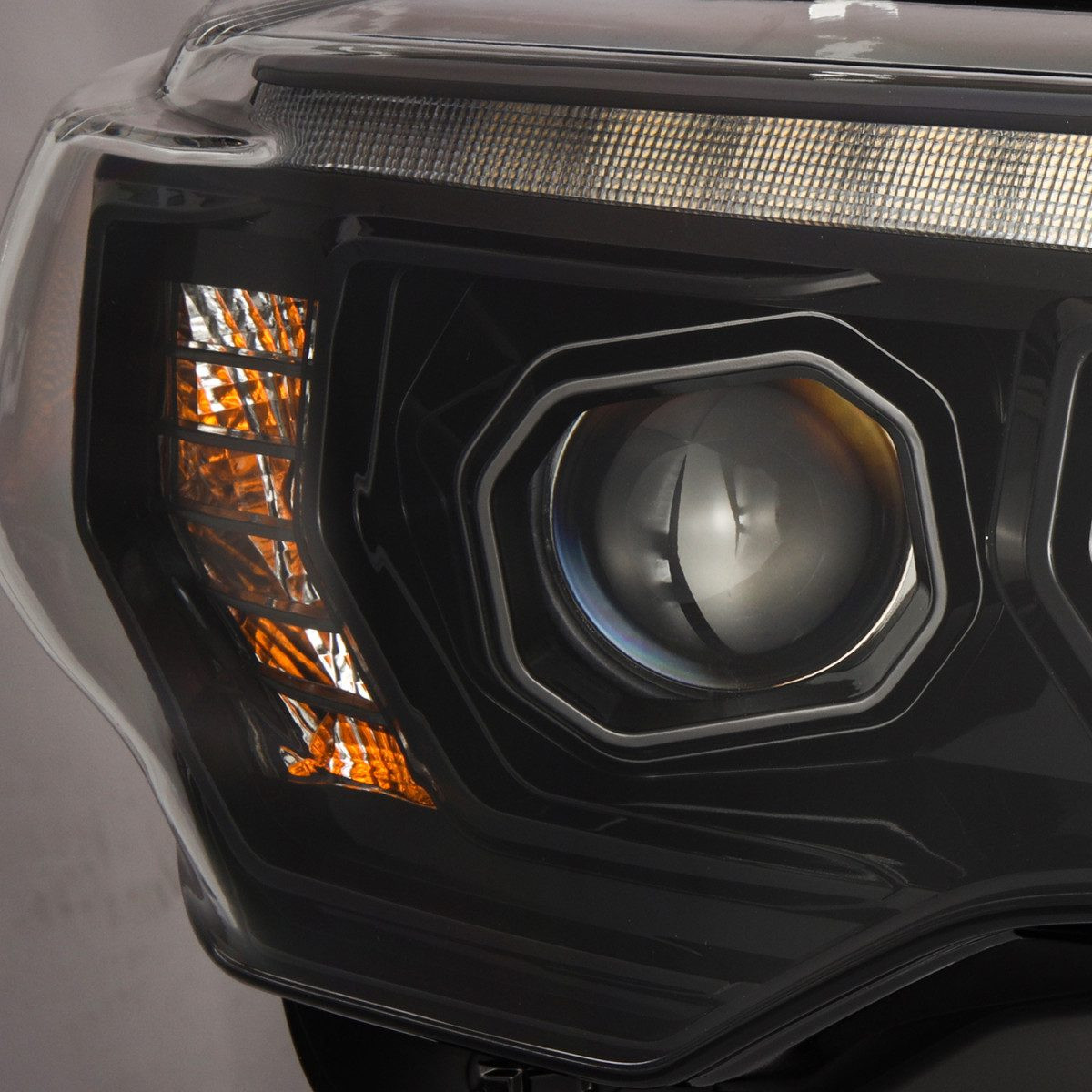 Buy Front headlights Toyota 4Runner 2014-2022 G2 Style Luxx Series ALPHA-BLACK AHL-T414-G2-PL-SA-FLB