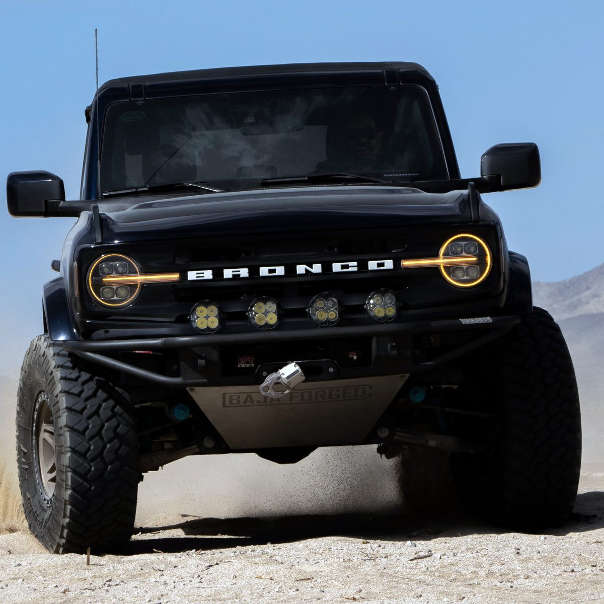 Buy Ford Bronco's front headlights 2021-2022 Nova Series Black Alpharex Ahl-FB21-N-B