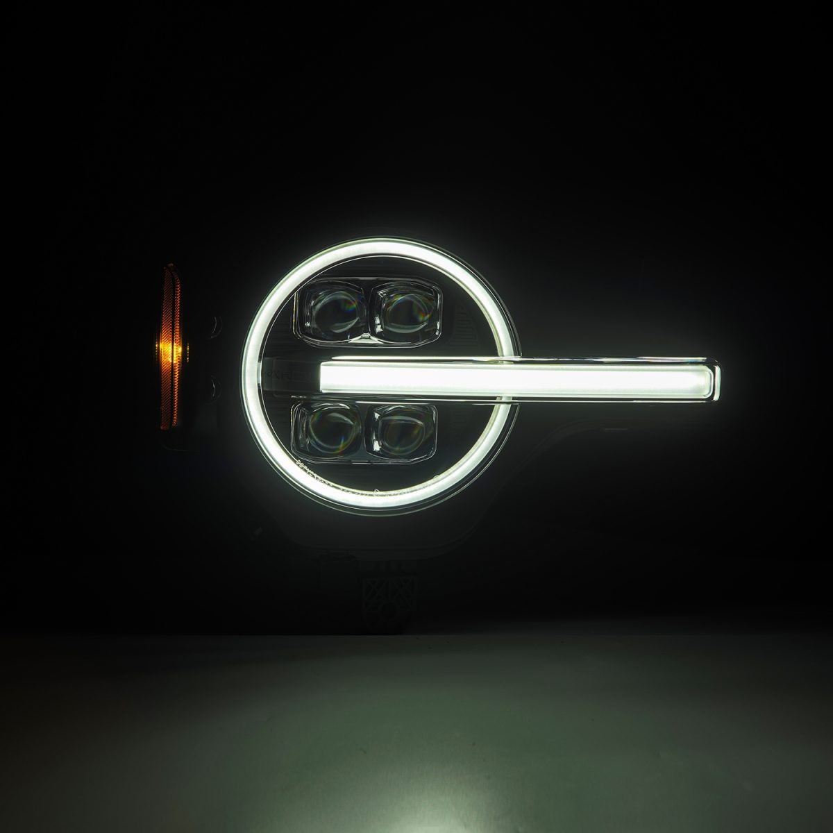 Buy Ford Bronco's front headlights 2021-2022 Nova Series Black Alpharex Ahl-FB21-N-B