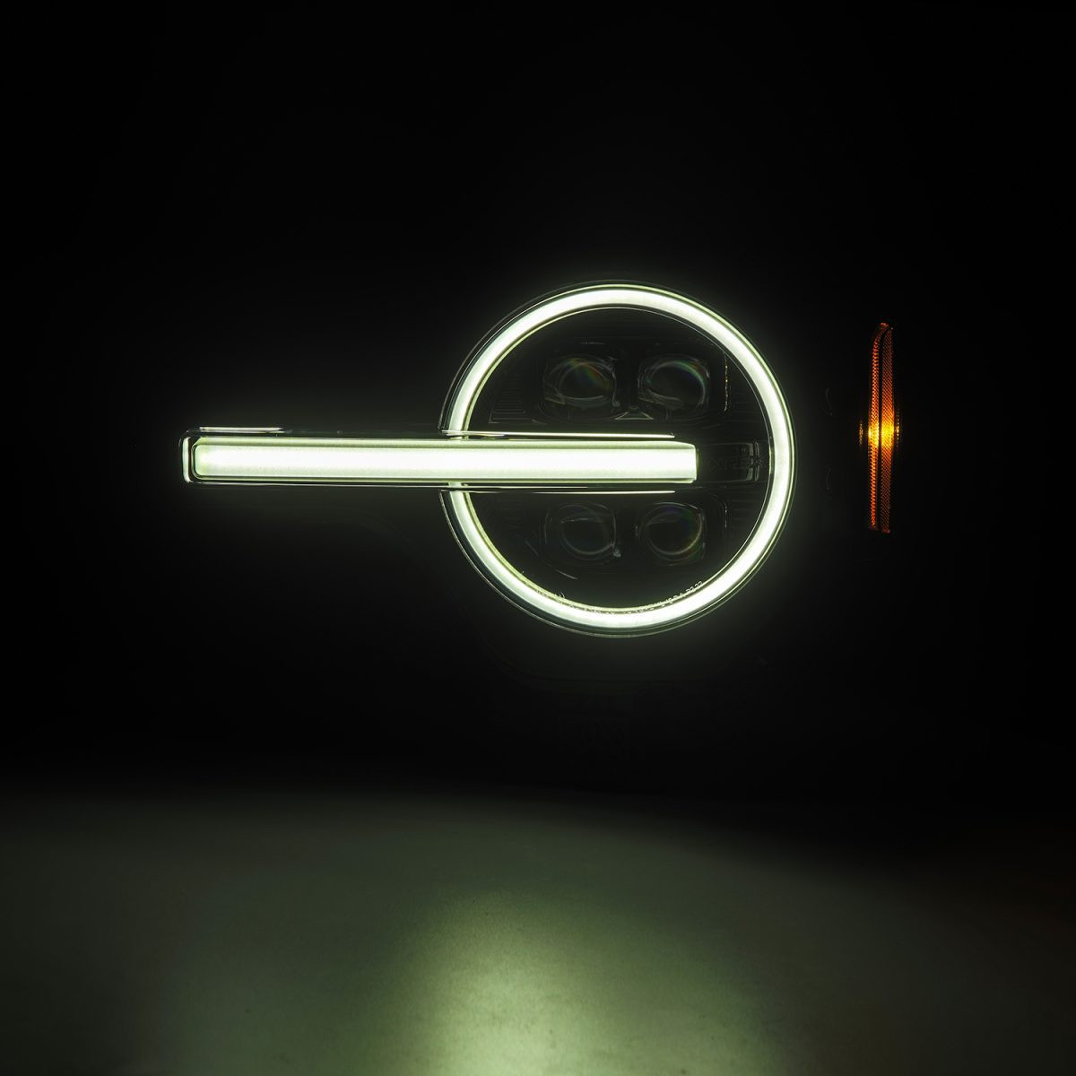 Buy Ford Bronco's front headlights 2021-2022 Nova series ALPHA-BLACK ALPHAREX AHL-FB21-N-FLB