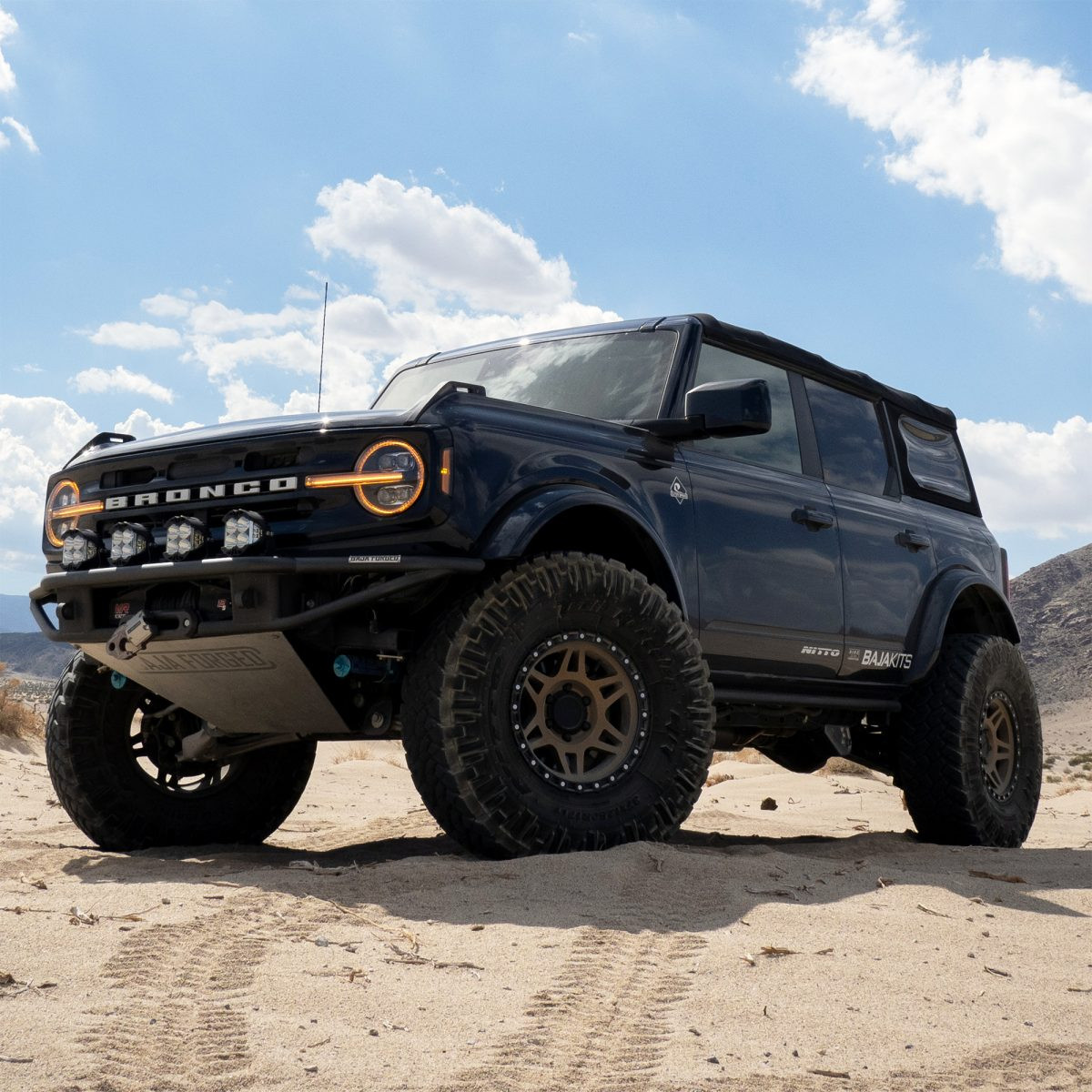 Buy Ford Bronco's front headlights 2021-2022 Nova series ALPHA-BLACK ALPHAREX AHL-FB21-N-FLB