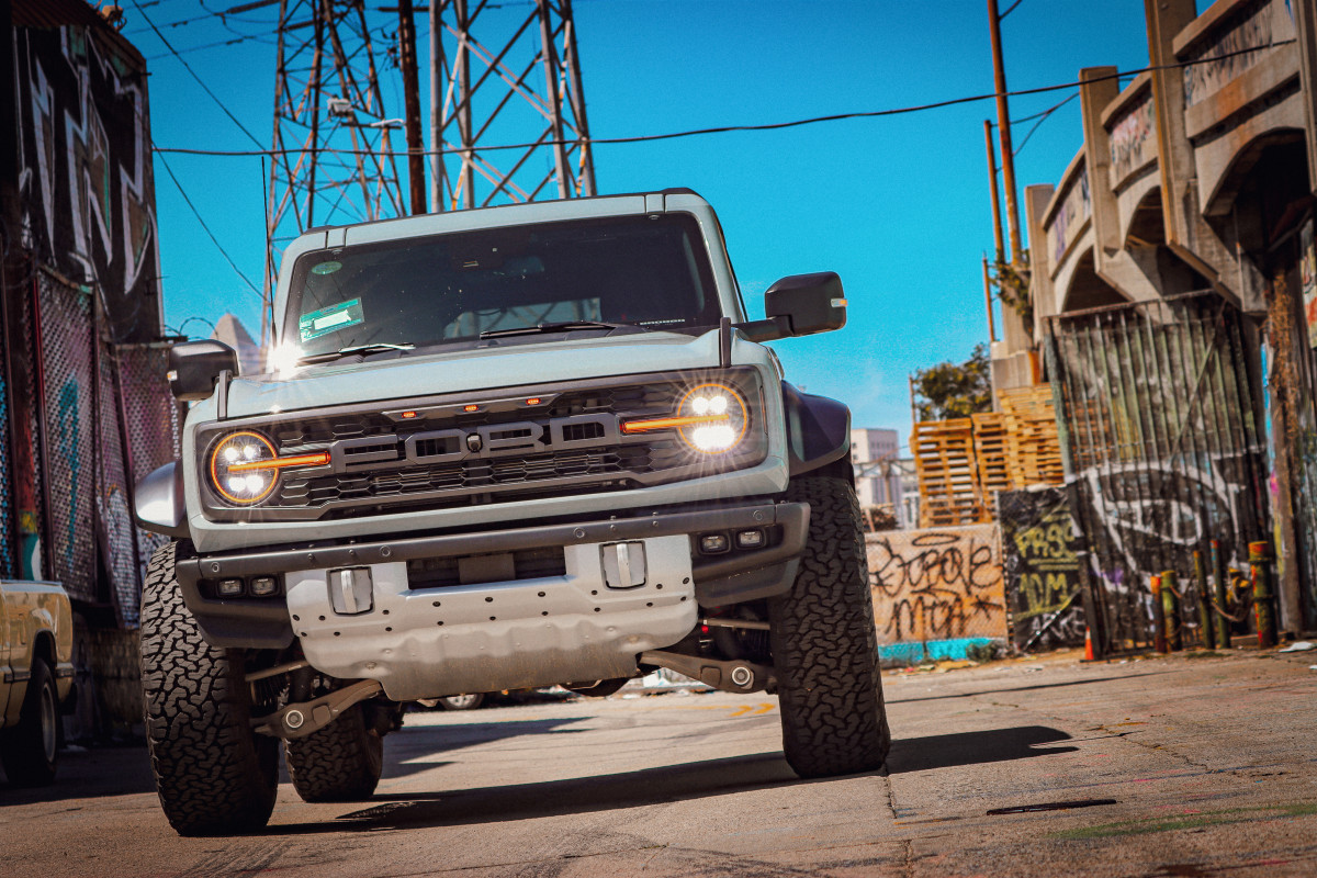 Buy Ford Bronco's front headlights 2021-2022 Nova series ALPHA-BLACK ALPHAREX AHL-FB21-N-FLB