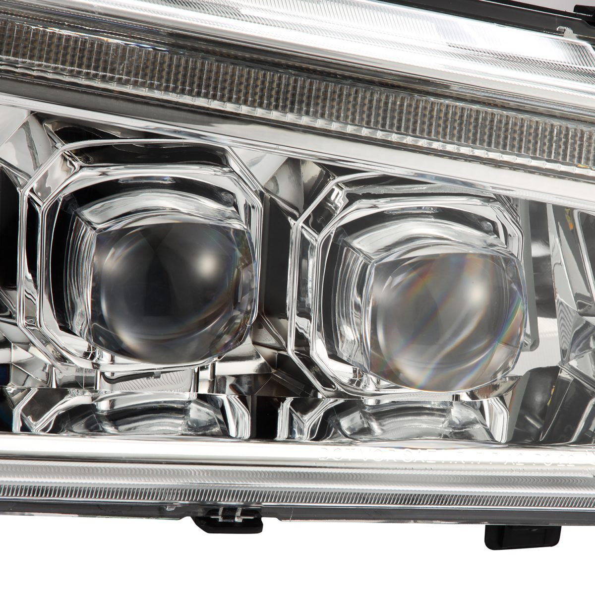 Buy Front headlights Chevrolet Silverado 2003-2006 LED NOVA CHRM CRME ALPHARAREX AHL-CL03-N-C