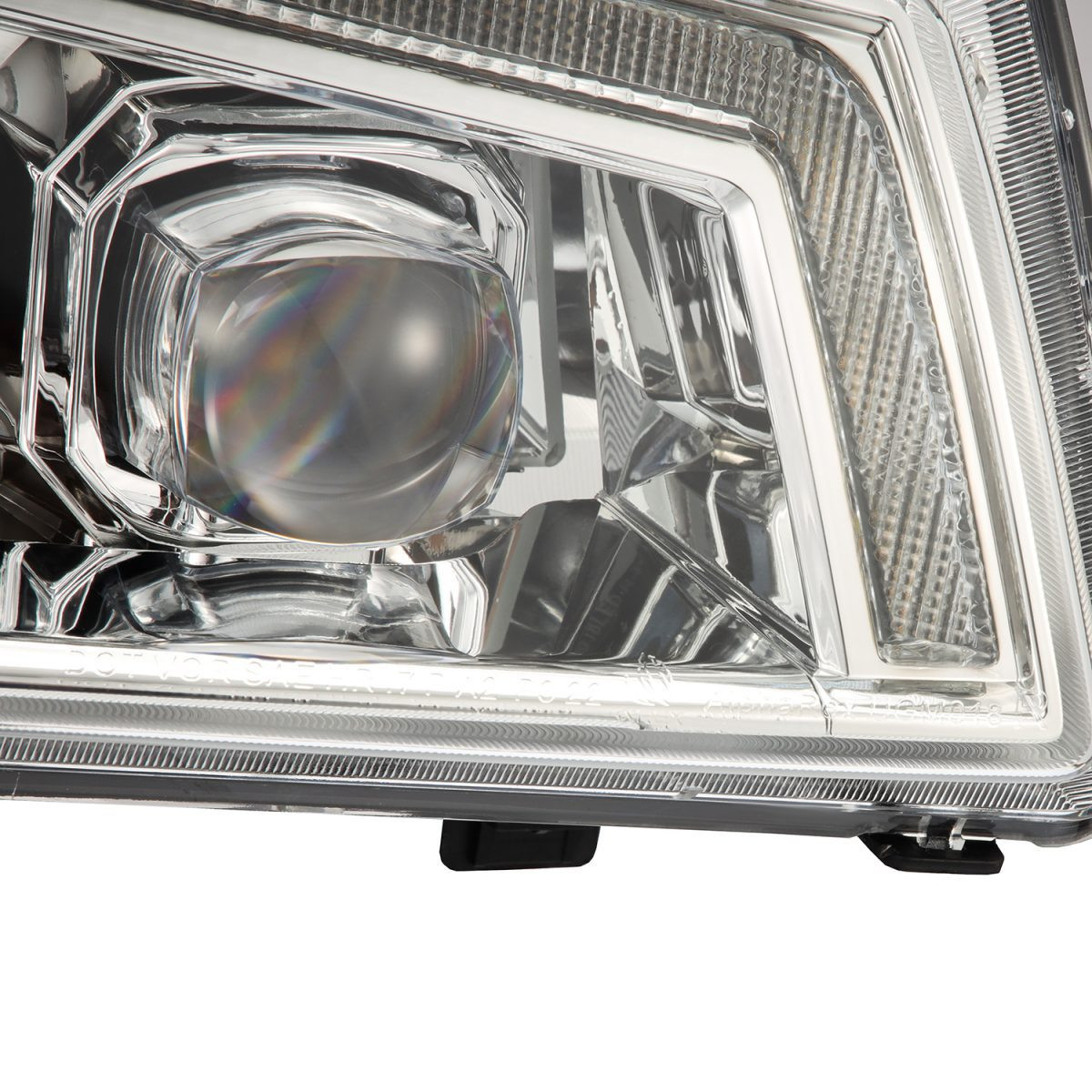 Buy Front headlights Chevrolet Silverado 2003-2006 LED NOVA CHRM CRME ALPHARAREX AHL-CL03-N-C