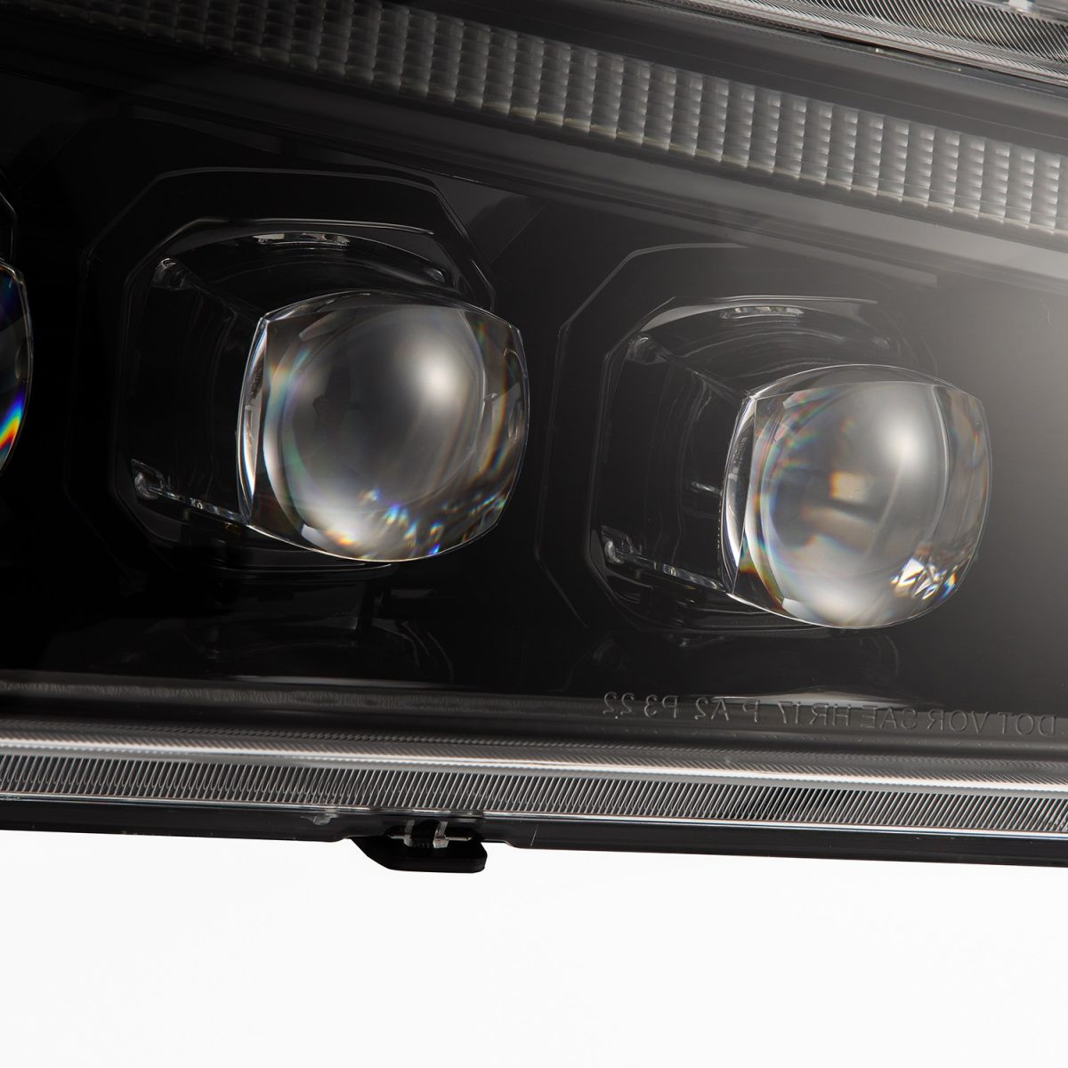 Buy Front headlights Chevrolet Silverado 2003-2006 LED NOVA ALPHA-BLACK AHL-CL03-N-FLB Series