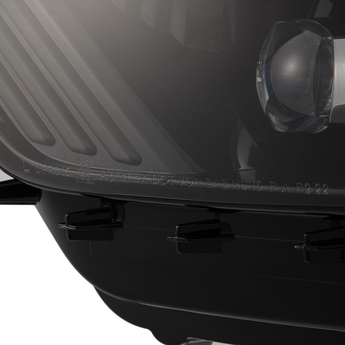 Купить Передние фары Ford Mustang 2015-2017 NOVA серия цвет Alpha-Black AlphaRex AHL-FM15-N-FLB