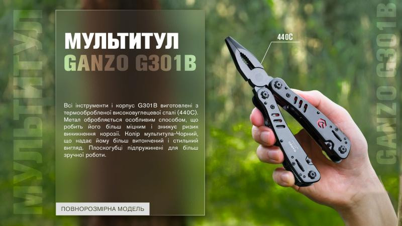 Купити Мультитул Multi Tool Ganzo G301-В