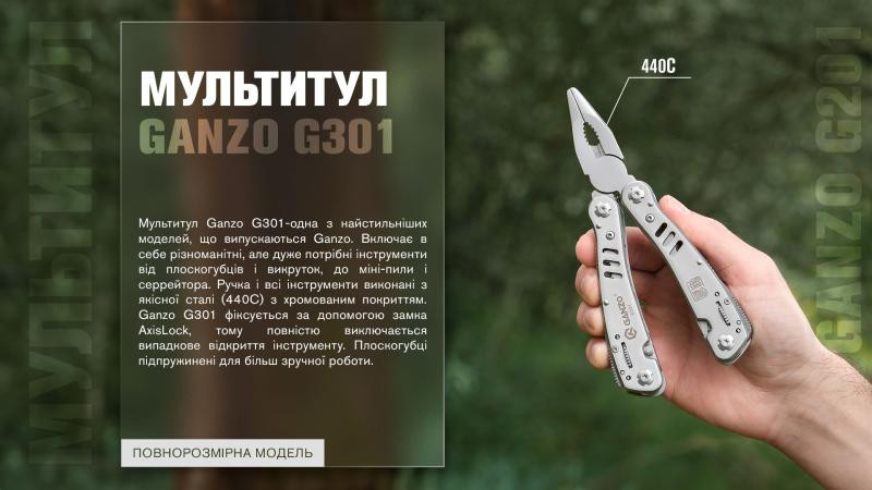 Купити Мультитул Multi Tool Ganzo G301