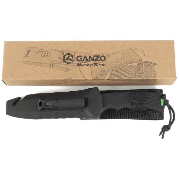 Buy Knife ganzo g8012v2-bk black (G8012V2-bk) with paracord
