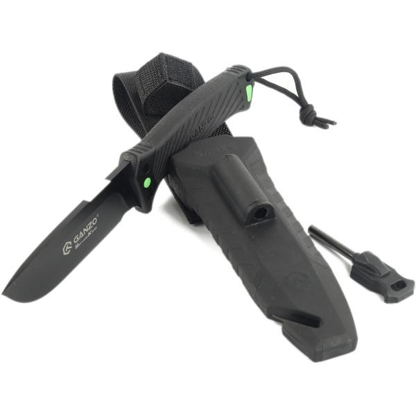 Buy Knife ganzo g8012v2-bk black (G8012V2-bk) with paracord