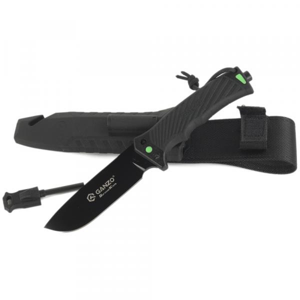Buy Knife ganzo g8012v2-bk black (G8012V2-bk) with paracord