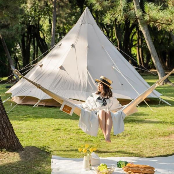 Buy Hammock single without throwing Naturehike NH20DC001, Cotton, Brown