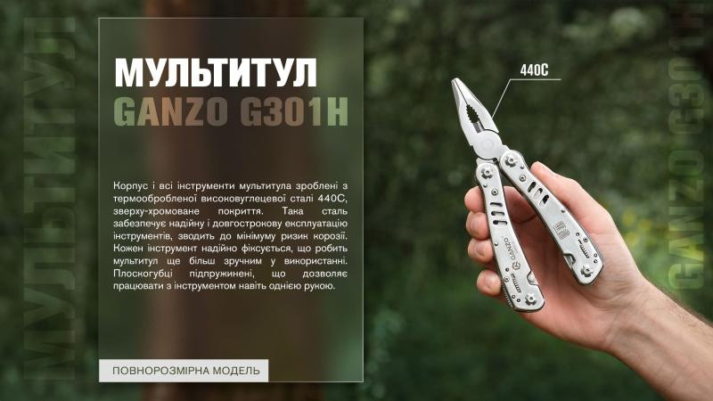Купить Мультитул Multi Tool Ganzo G301-H
