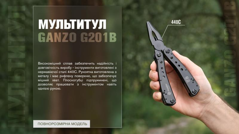 Купить Мультитул Multi Tool Ganzo G201-B