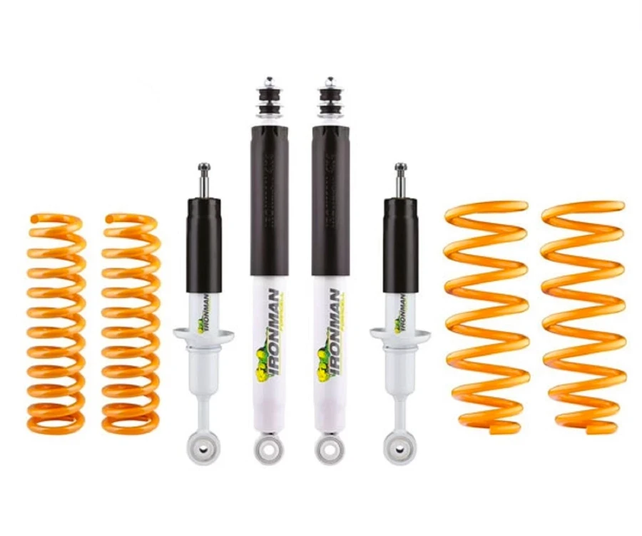 Buy Ironman +35 mm / 0-300 kg suspension set on Nissan Navara D23 2015-2025 on springs (Nitro Gas)
