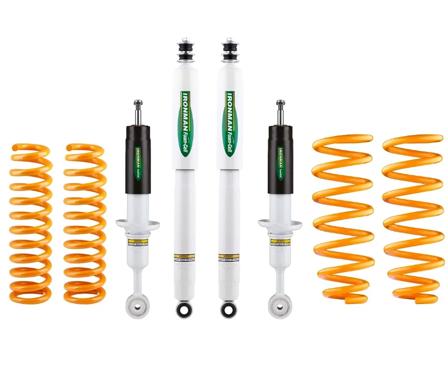 Buy Ironman +35 mm / 0-300 kg suspension set on Nissan Navara D23 2015-2025 on springs (Foam Cell)