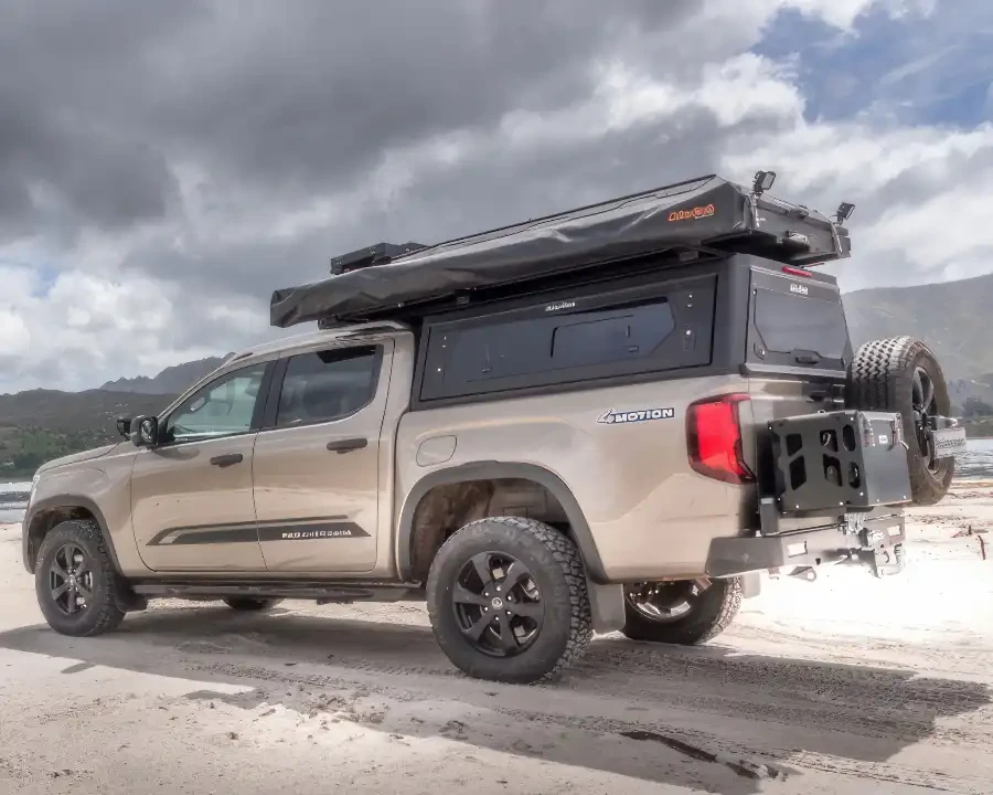 Купить Кунг Alu-Cab CONTOUR для VW Amarok 2023+ черный с боковыми окнами