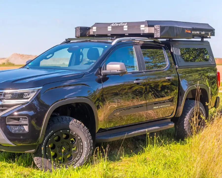 Купить Кунг Alu-Cab CONTOUR для VW Amarok 2023+ черный с боковыми окнами