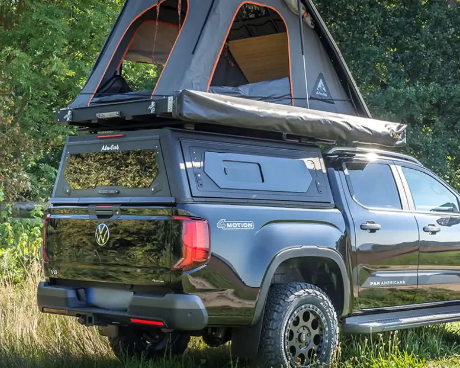 Купить Кунг Alu-Cab CONTOUR для VW Amarok 2023+ черный с боковыми окнами