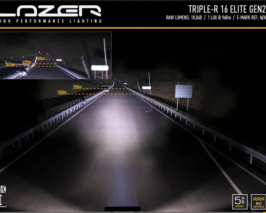 Купить Комплект оптики для Ford Ranger 2023+ в решетку радиатора - LAZER GK-RAP-ELITE-03K