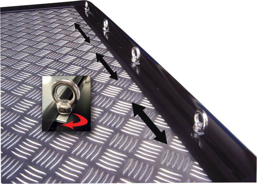 Buy Lid for Nissan Navara NP300 DC 2015-2025 aluminum black from Road Ranger Evo320b