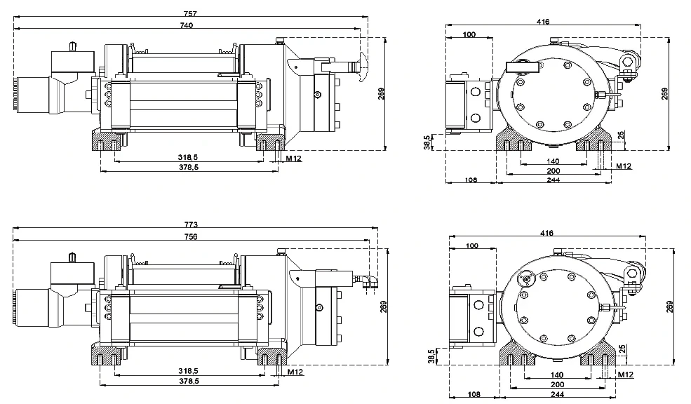 Buy Winch Himmer Winch 6123 kg steel housing