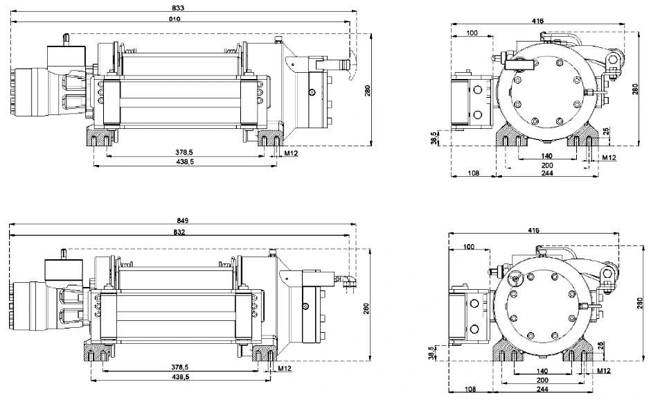 Buy Himmer Winch 8168 kg steel housing