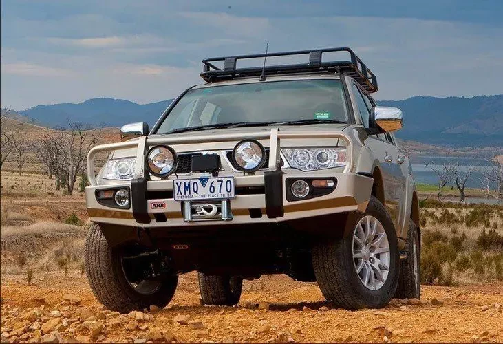 Buy Front bumper ARB DELUX for Mitsubishi Pajero Sport 2010-2013 3435300