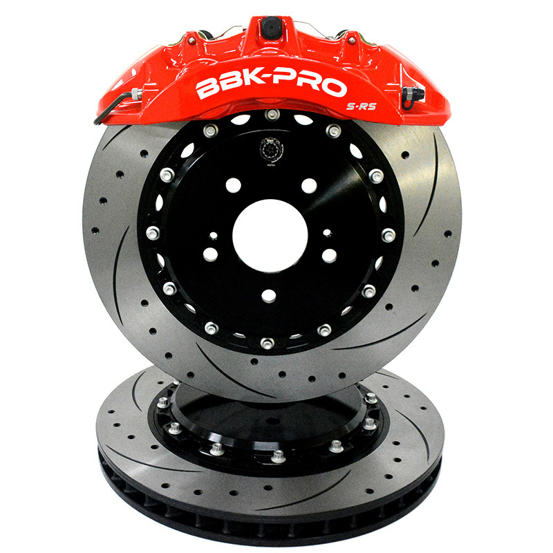 Buy Set of large brakes S-rS forged 6 pistons with a set of floating g. drives 400/34 mm, with notches and perforation, Toyota LC200 15'-21 ', front