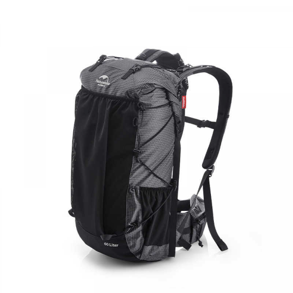 Buy Backpack tourist Naturehike rock nh19bp095, 60+5 l, black