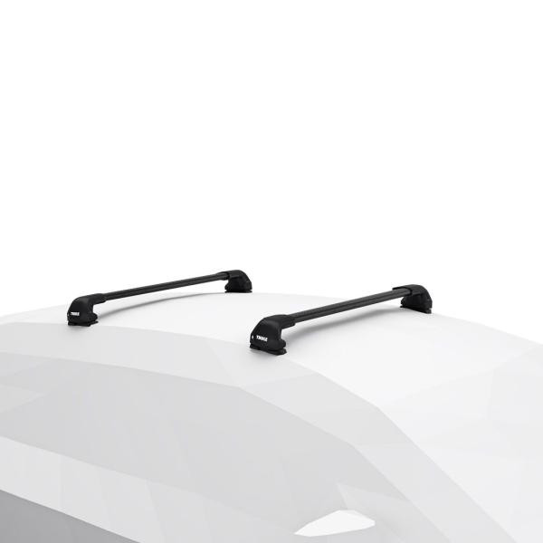 Купити Багажник в штатные места на рейлингах Thule Wingbar Edge Black для Kia Seltos (mkI) 2019→ (TH 7214B-7213B-7207-7150)