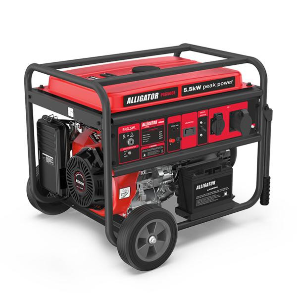 Buy Alligator generator gasoline 5.5kW (Nom 5.0kW) with electrical starter
