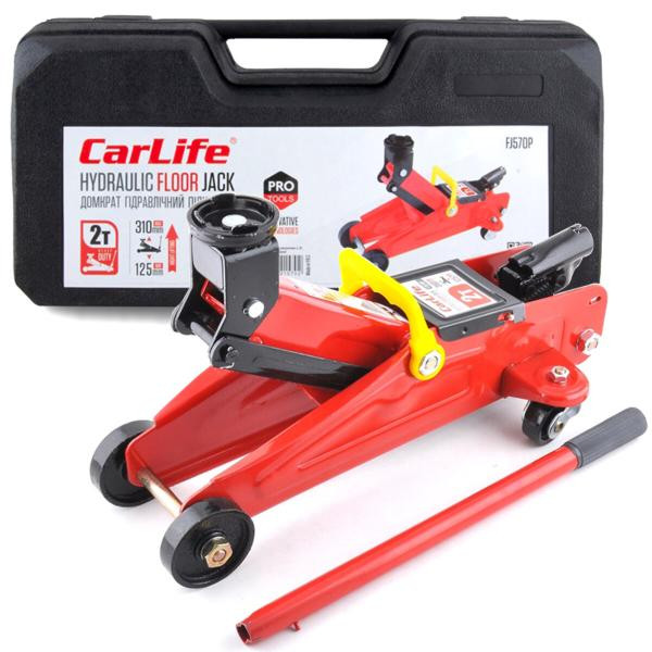 Купить Домкрат подкатной CarLife 2т 125-310мм в кейсе FJ570P