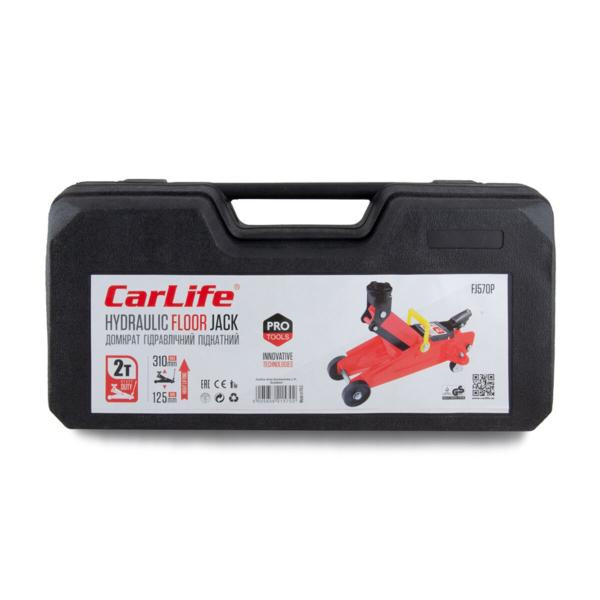 Купить Домкрат подкатной CarLife 2т 125-310мм в кейсе FJ570P
