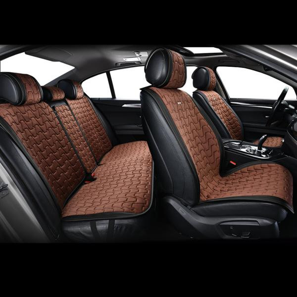 Купити Комплект преміум накидок для сидінь BELTEX Chicago, black-coffee