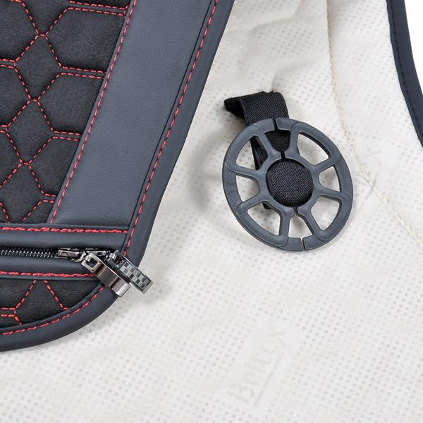 Купити Комплект преміум накидок для сидінь BELTEX Monte Carlo, black-red