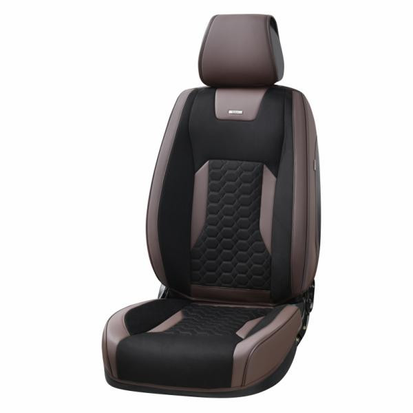 Buy Set, 3D Beltex Montana seats covers, black-brown