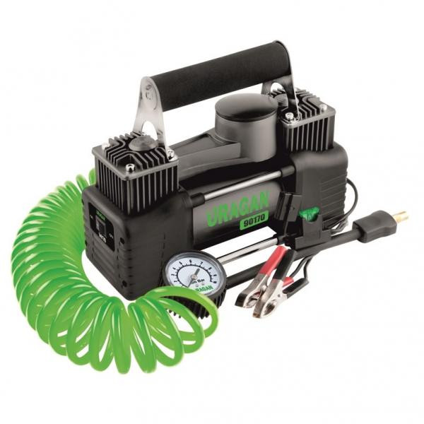 Buy Compressor Automobile Uragan, a two -cylinder with battery