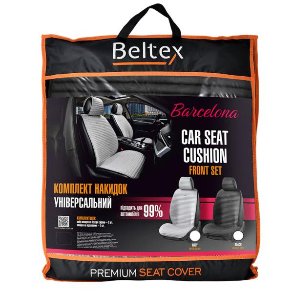 Buy Premium capes for front seats Beltex Barcelona, ​​Black 2pcs.